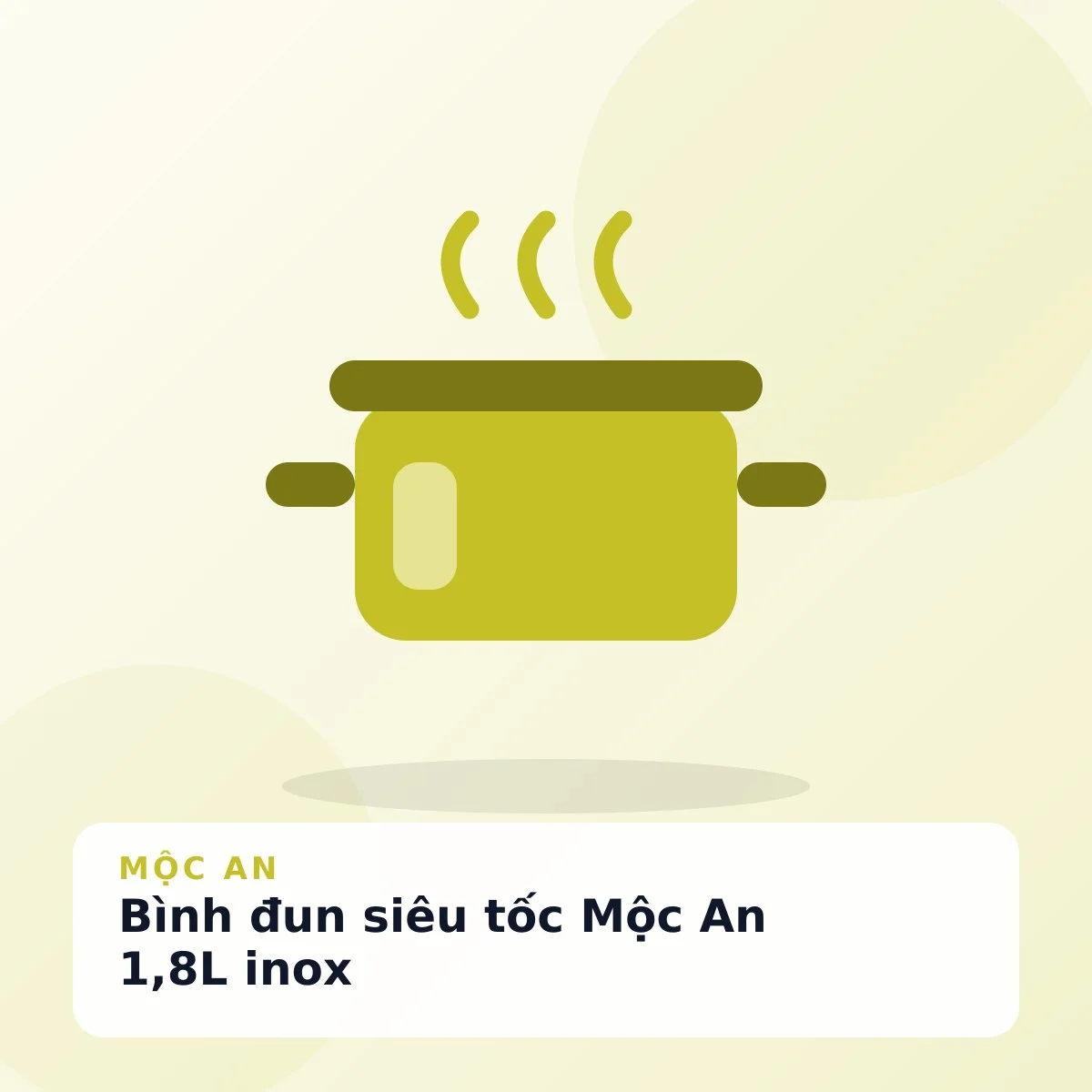 Bình đun siêu tốc Mộc An 1,8L inox
