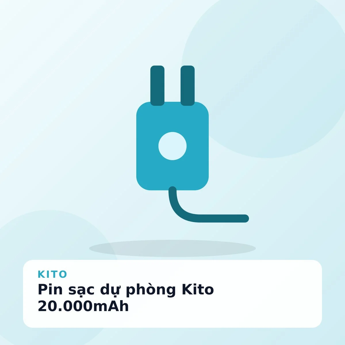 Pin sạc dự phòng Kito 20.000mAh