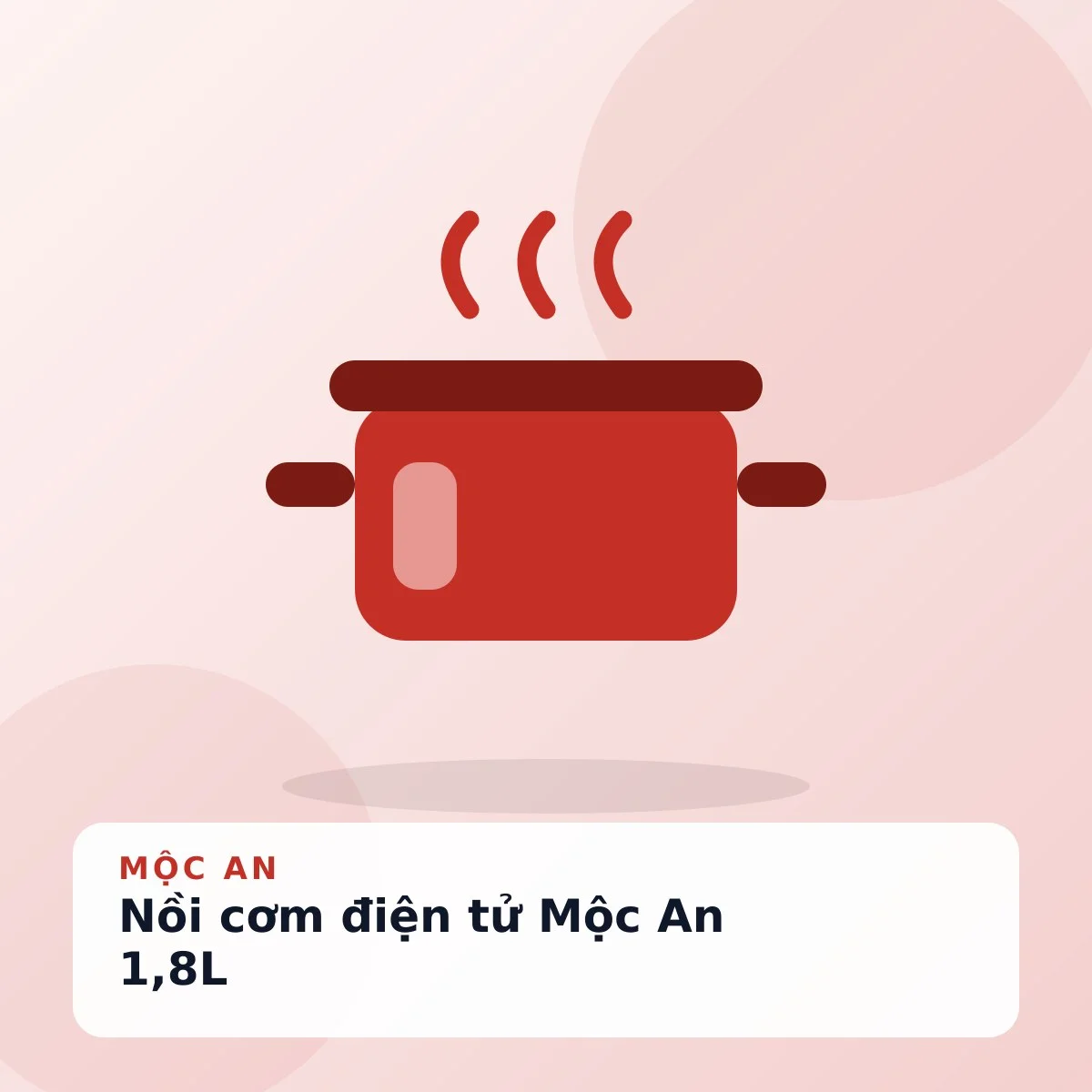 Nồi cơm điện tử Mộc An 1,8L