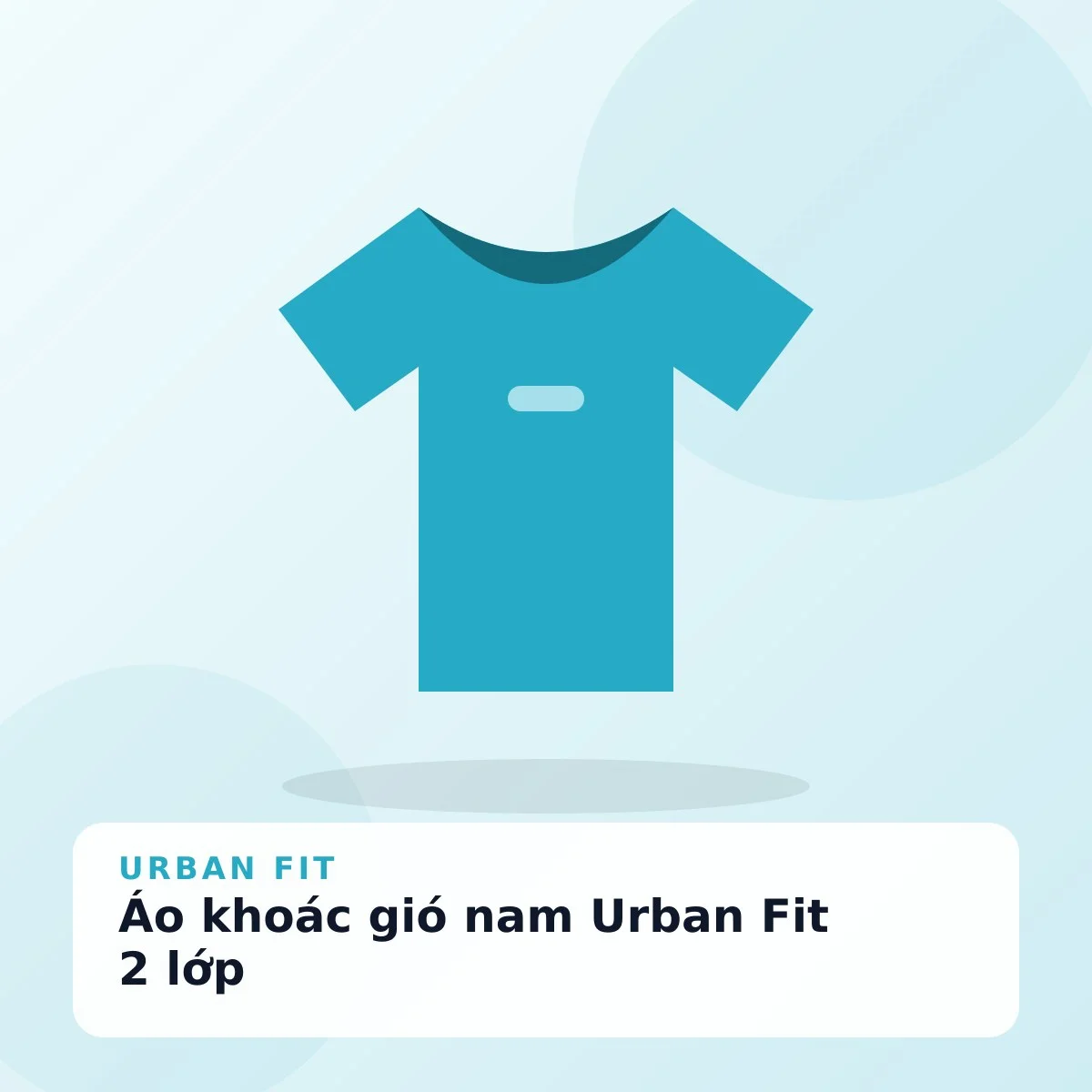 Áo khoác gió nam Urban Fit 2 lớp
