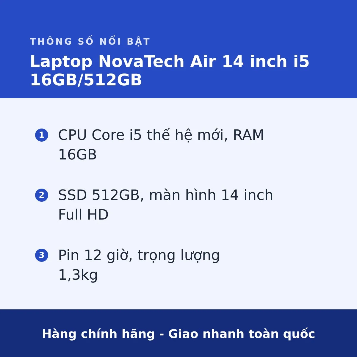 Laptop NovaTech Air 14 inch i5 16GB/512GB - ảnh 3