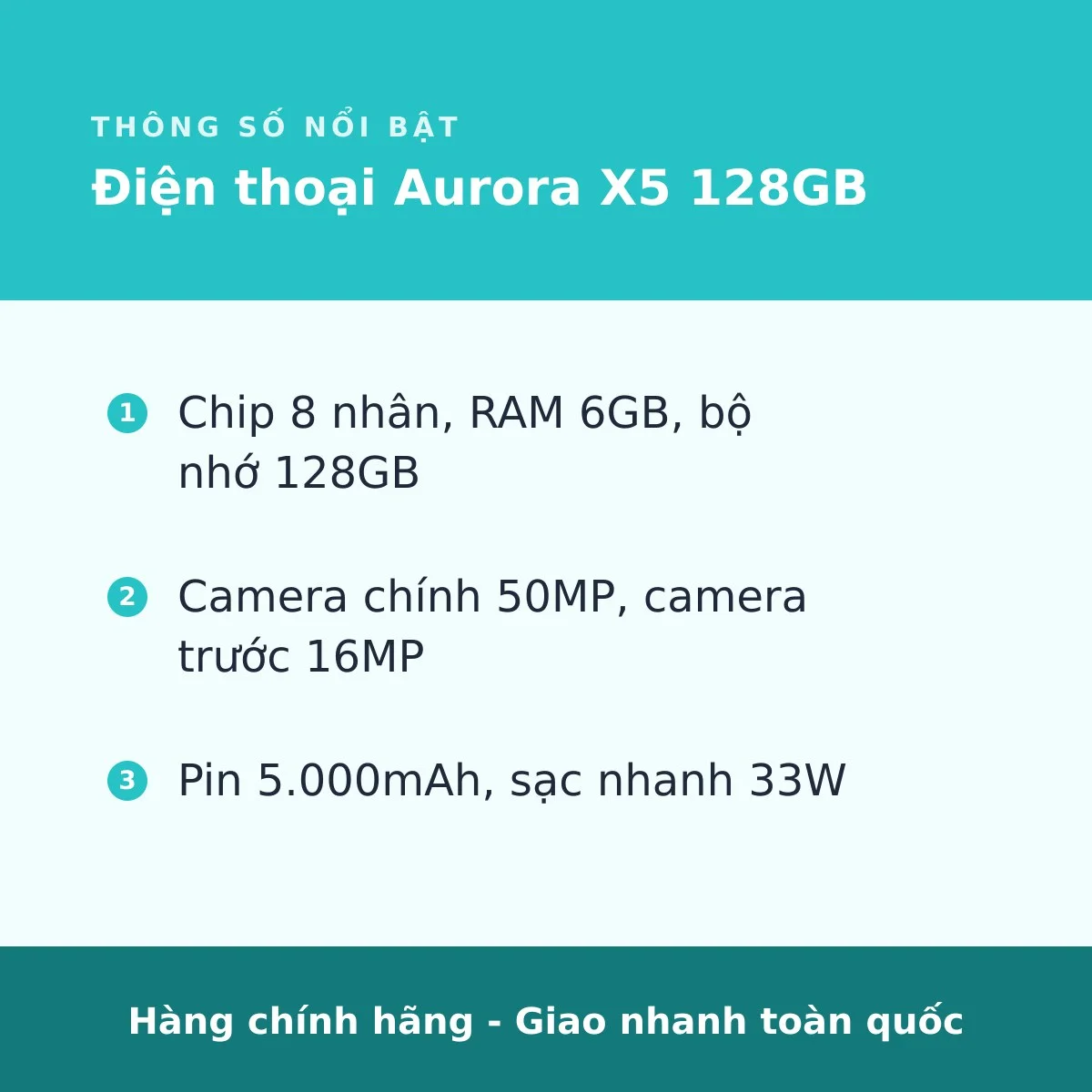 Điện thoại Aurora X5 128GB - ảnh 3