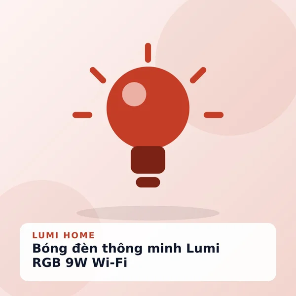 Bóng đèn thông minh Lumi RGB 9W Wi-Fi