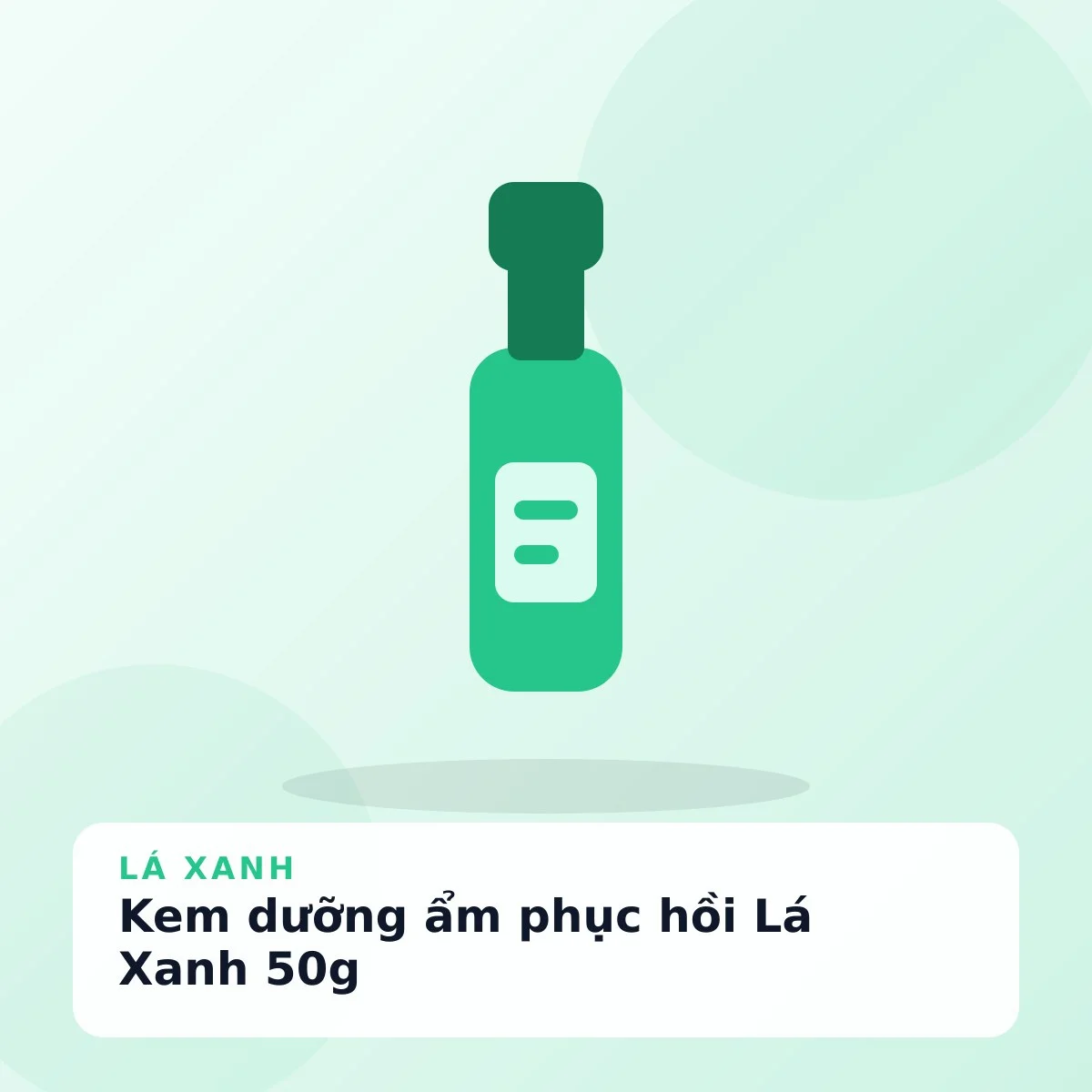 Kem dưỡng ẩm phục hồi Lá Xanh 50g