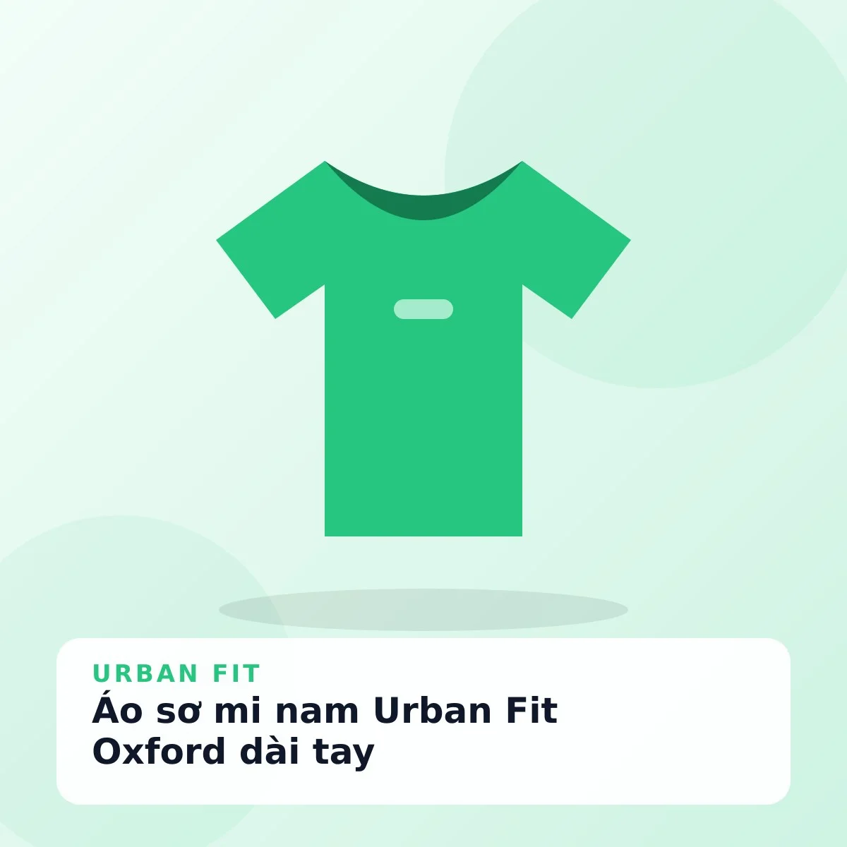 Áo sơ mi nam Urban Fit Oxford dài tay