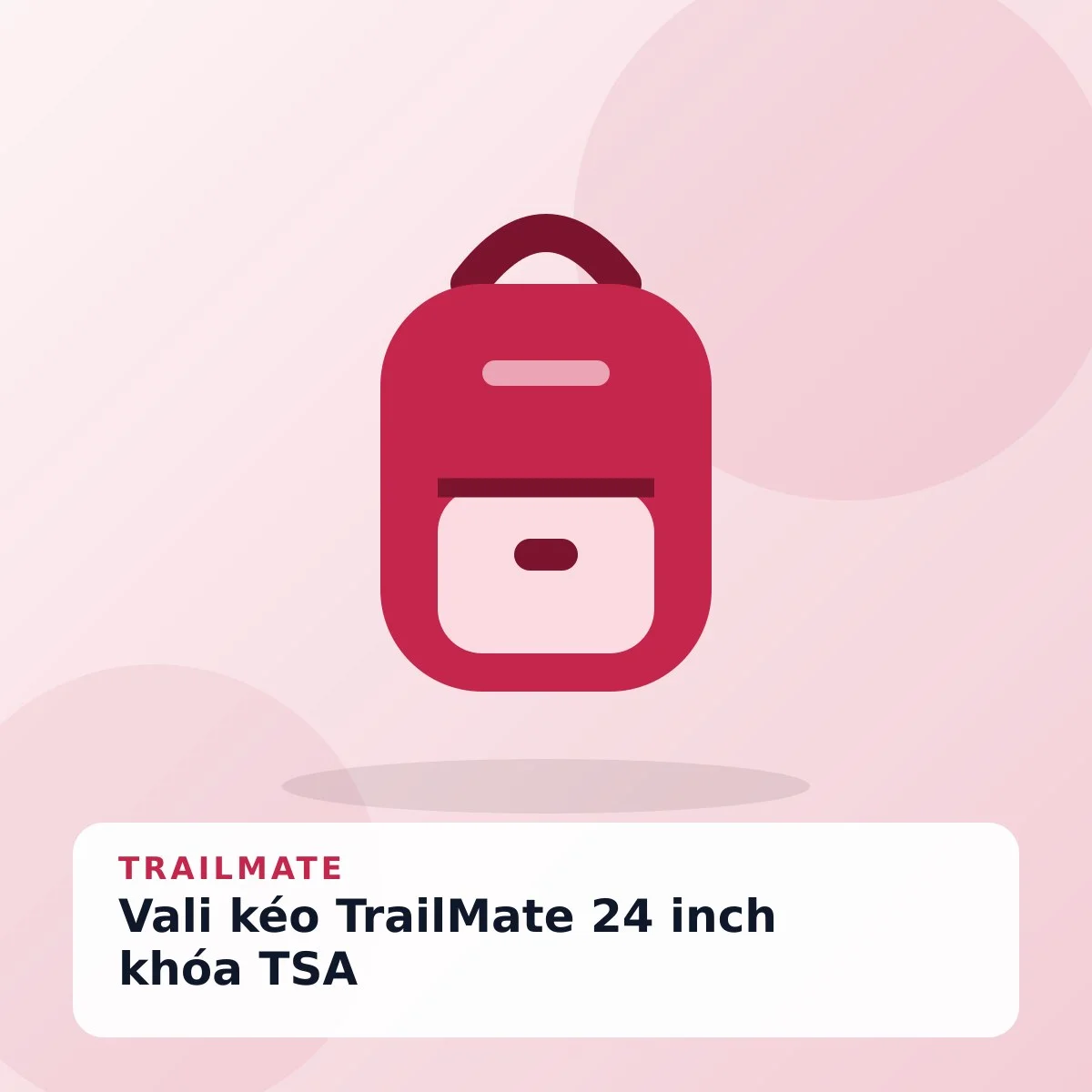 Vali kéo TrailMate 24 inch khóa TSA